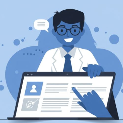 A business owner doing a consultation on his business to start with the SEO process.
