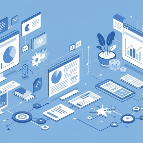 An image that shows SEO implementation and monitoring of data. A chart shows SEO results and improve base on results of seo actions done.