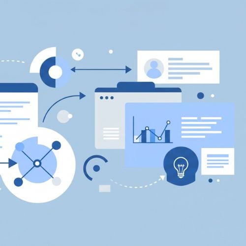 An image showing different SEO planning and strategies. The lightbulb depicts idea for planning.